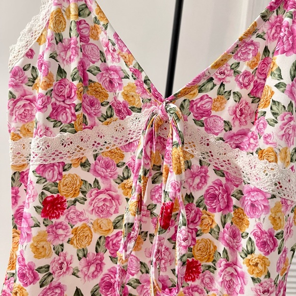 NWOT Floral lace maxi cami dress - Picture 3 of 8